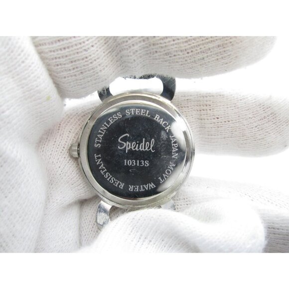 Women Speidel Crystals Quartz WR Analog 28mm Round Watch (H746) "New Battery" - Picture 3 of 9